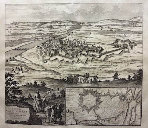 Mortier Pierre (1661-1711) Veue de Casal dit de St. Vas 1704 Amsterdam 